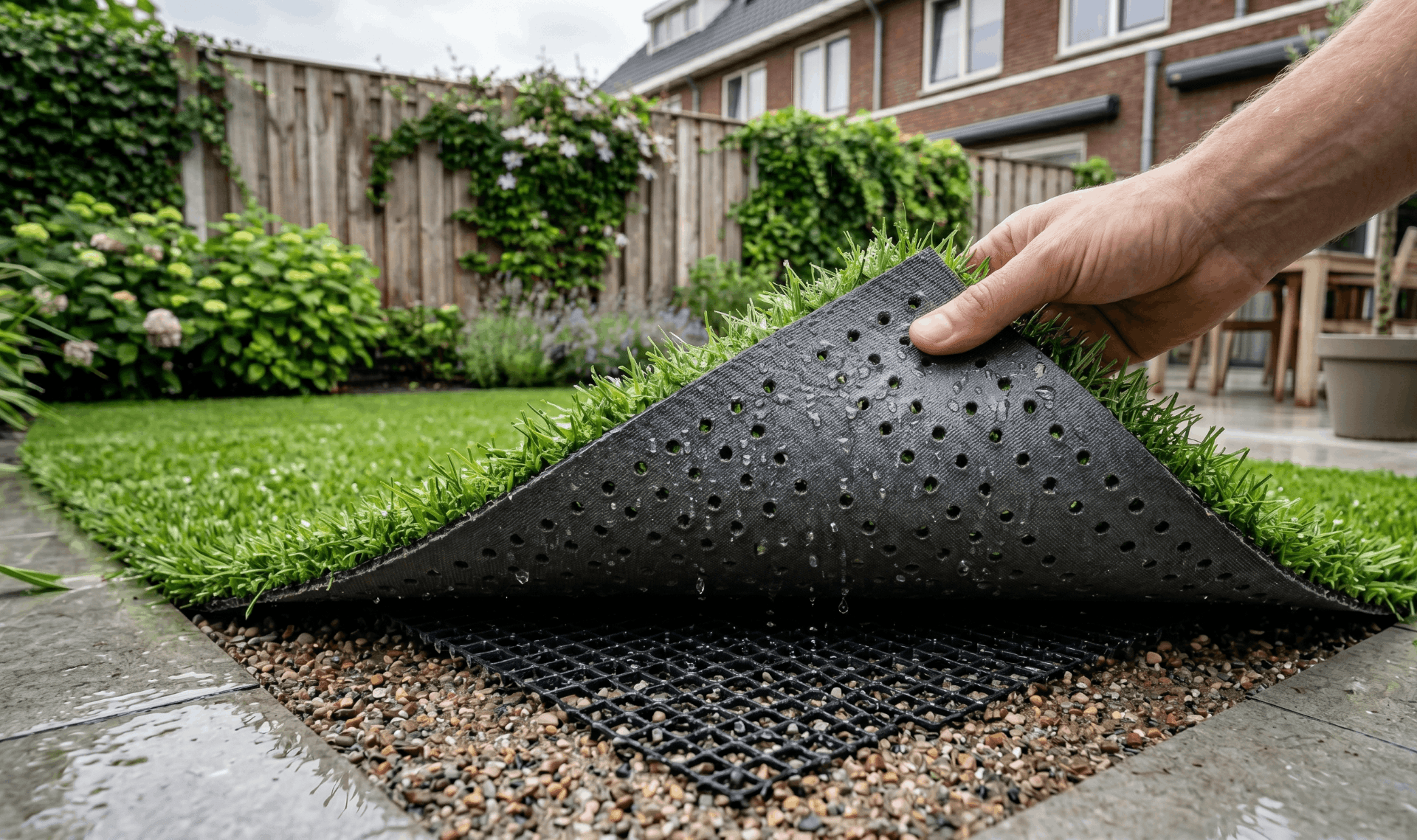 Drainage kunstgras